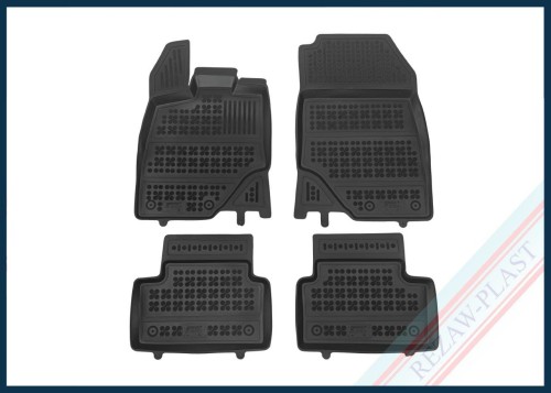 Floor mats black fit to: Peugeot 3008 III 2024 -