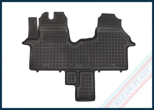 Dywaniki podłogowe czarne pasują do: Renault TRAFIC III 2021 –