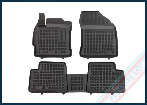 Floor mats black fit to: Toyota AURIS II 2012 - 2018