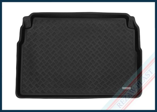 Trunk mat PE with rubber surface fits to: Mercedes W210 E - CLASS 1995 - 2003