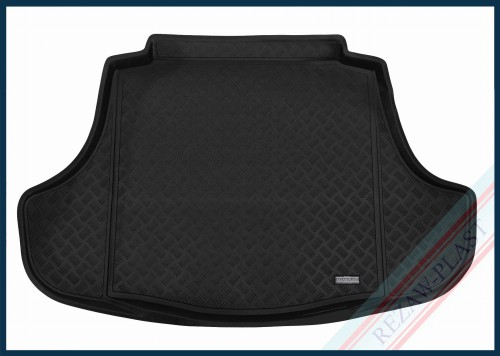 Trunk mat PE with rubber surface fits to: Lexus ES VII 2018 - 