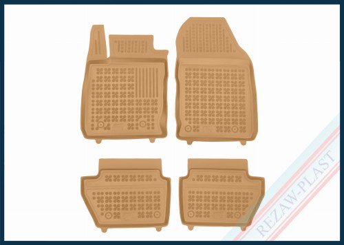 Floor mats beige fit to: Ford ECOSPORT II 2018 - 2022