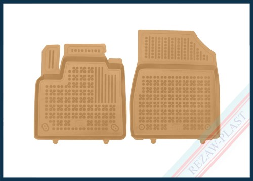 Floor mats beige fit to: Mercedes CITAN II 2022 -, Nissan TOWNSTAR 2021 -, Renault KANGOO III 2021 -, KANGOO III E-TECH 2022 -,