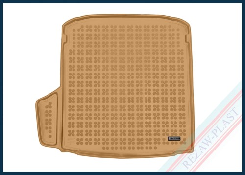 Trunk mat beige fits to: Skoda SUPERB IV 2024 -