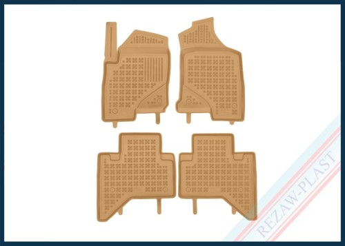Dywaniki podłogowe beżowe pasują do: FOTON Tunland G7 2019 -