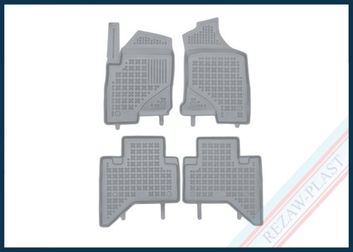 Dywaniki podłogowe szare pasują do: FOTON Tunland G7 2019 -