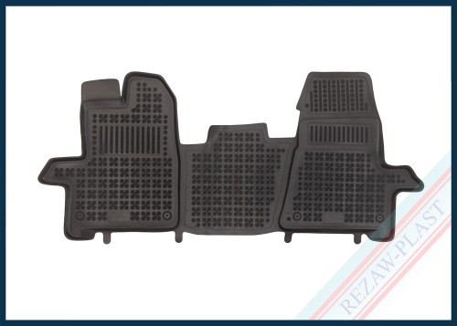 Floor mats black fit to: Ford TOURNEO CUSTOM 2013 - 2018, TRANSIT IV 2013 -, TRANSIT CUSTOM I 2012 - 2023