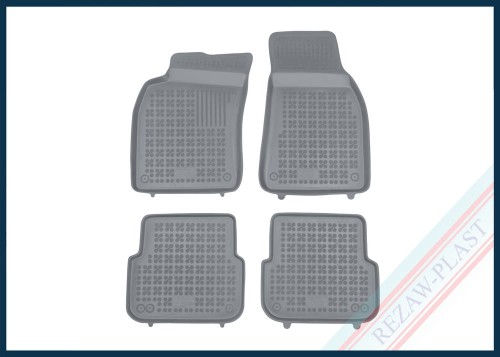 Dywaniki podłogowe szare pasują do: Audi A6 Allroad Quattro C6 2006 - 2011, A6 III C6 2004 - 2008