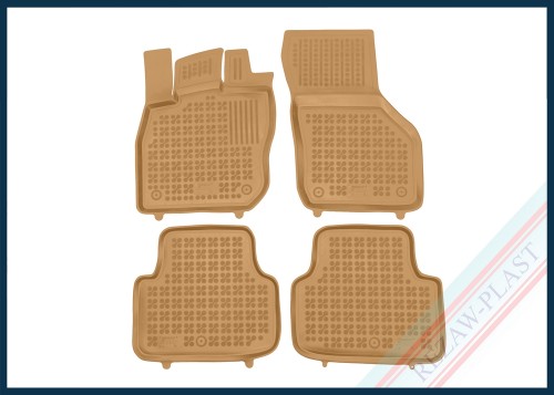 Dywaniki samochodowe TPE (gumowe) beżowe pasują do: Skoda OCTAVIA IV 2024 -