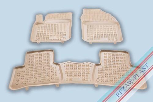 Dywaniki podłogowe beżowe pasują do: Toyota C-HR I 2016 - 2023