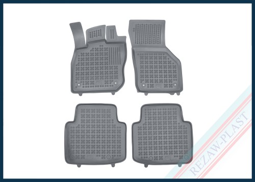 Dywaniki samochodowe TPE (gumowe) szare pasują do: Skoda SUPERB IV 2024 -