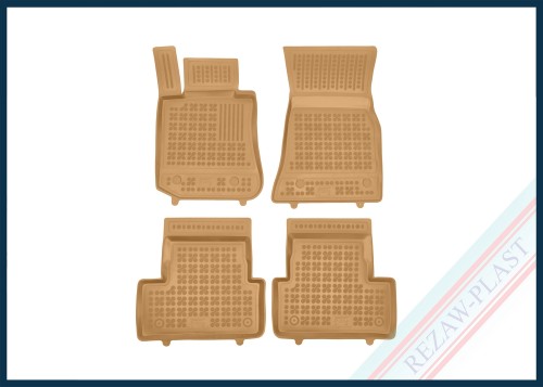 Dywaniki podłogowe beżowe pasują do: BMW i4 (G26) Gran Coupe 2021 -