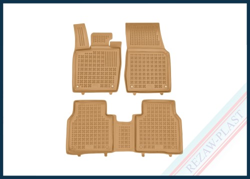 Floor mats beige fit to: Volkswagen ID.7 2023 -