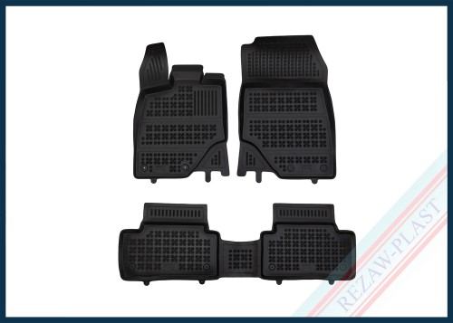 Floor mats black fit to: Peugeot E-3008 III 2024 - 