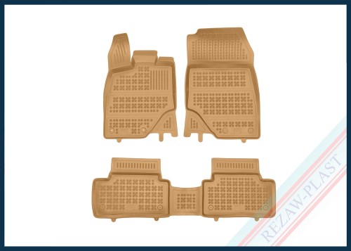 Floor mats beige fit to: Peugeot E-3008 III 2024 -