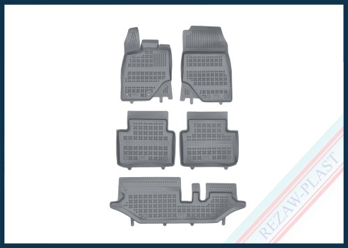 Dywaniki samochodowe TPE (gumowe) szare pasują do: Peugeot 5008 III 2024 -