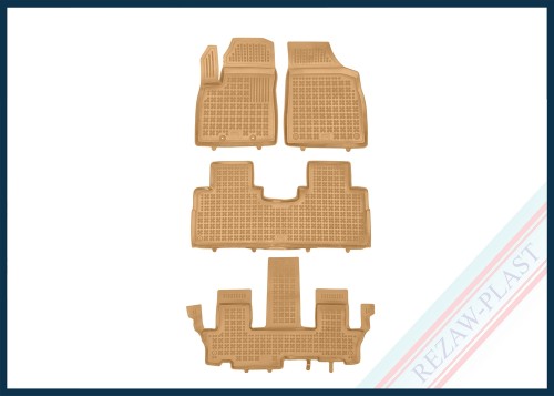 Floor mats beige fit to: Forthing U-TOUR 2023 -