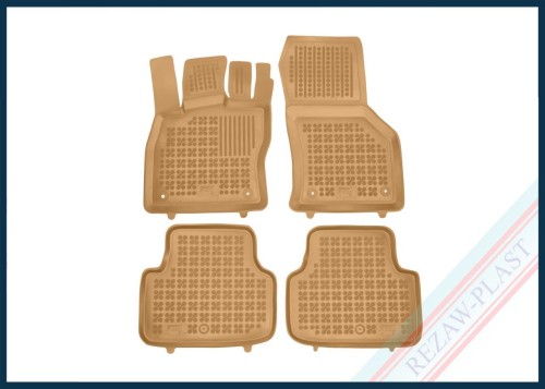 Dywaniki samochodowe TPE (gumowe) beżowe pasują do: Skoda OCTAVIA IV 2024 -