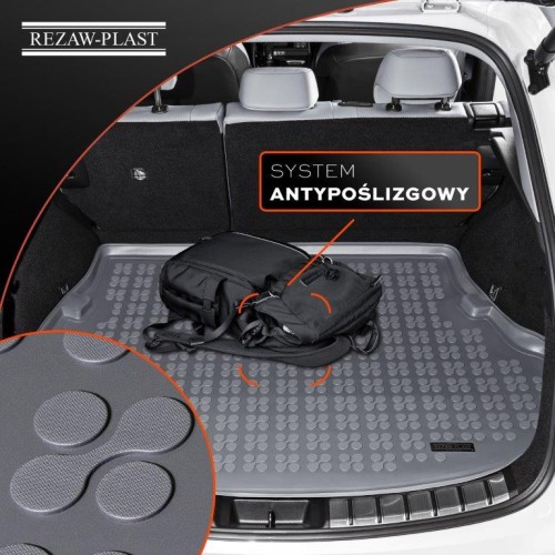 Mata bagażnika TPE (gumowa) szara pasuje do: Ford FOCUS I 1998 - 2005