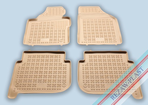 Dywaniki podłogowe beżowe pasują do: Volkswagen TOURAN I 2003 - 2010, II 2010 - 2015