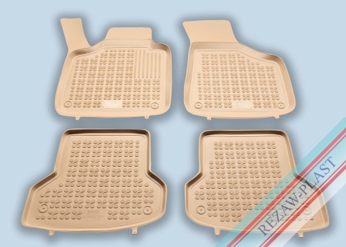Dywaniki podłogowe beżowe pasują do: Audi A3 II 8P, S3 8P 2003 - 2013