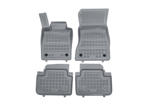 Dywaniki podłogowe szare pasują do: BMW 5 (G60, G61), i5 (G60, G61) 2023 -