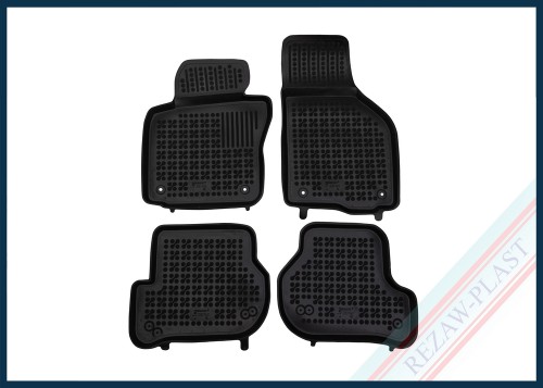 Dywaniki samochodowe TPE (gumowe) czarne pasują do: Volkswagen JETTA V 2005 - 2011