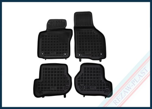 Dywaniki podłogowe czarne pasują do: Volkswagen SCIROCCO III 2008 - 2017