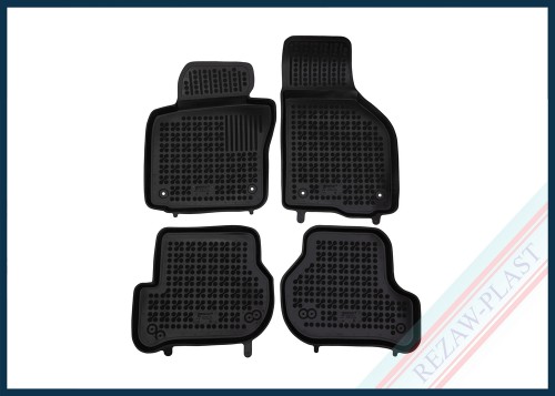 Dywaniki podłogowe czarne pasują do: Skoda OCTAVIA II 2004 - 2013