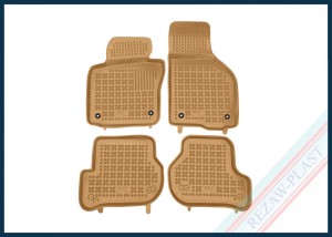 Dywaniki podłogowe beżowe pasują do: Skoda OCTAVIA II 2004 - 2013