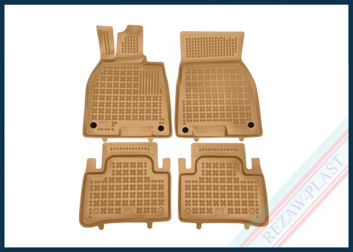 Floor mats beige fit to: Mercedes EQE V295 2022 -