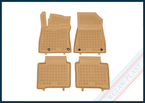 Dywaniki podłogowe beżowe pasują do: Kia NIRO II 2022 -