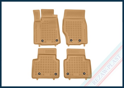 Floor mats beige fit to: Jeep GRAND CHEROKEE WL 2022 - 