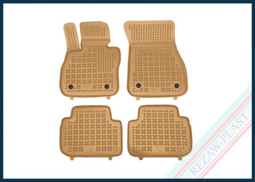Floor mats beige fit to: BMW 1 (F40) 2019 - 2024, 2 (F44) Gran Coupe 2019 -