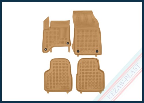 Dywaniki samochodowe TPE (gumowe) beżowe pasują do: Peugeot 2008 II 2024 -