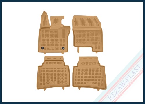Dywaniki samochodowe TPE (gumowe) beżowe pasują do: Toyota PRIUS V (XW60) 2025 -