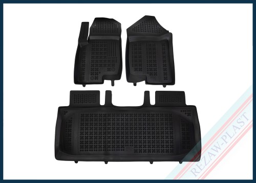 Dywaniki podłogowe czarne pasują do: Foton TUNLAND V9 2025 -