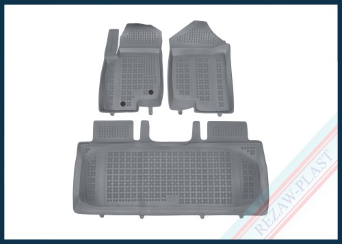 Dywaniki podłogowe szare pasują do: Foton TUNLAND V9 2025 -