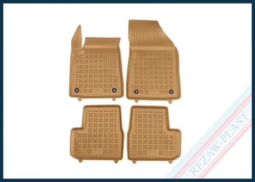Dywaniki samochodowe TPE (gumowe) beżowe pasują do: Citroen C3 IV 2024 -