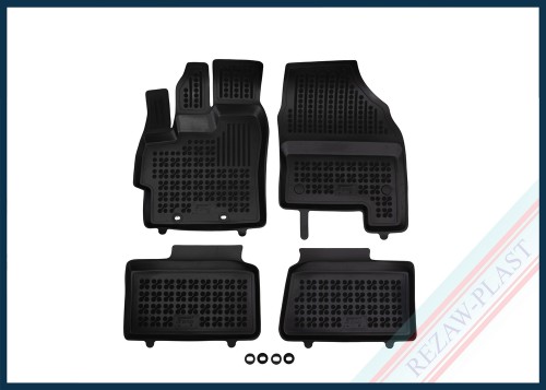 Dywaniki samochodowe TPE (gumowe) czarne pasują do: Toyota AYGO X 2025 -