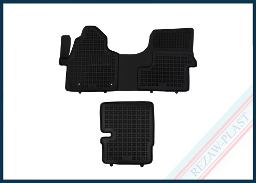 Dywaniki podłogowe czarne pasują do: Mercedes SPRINTER II 2006 - 2018, SPRINTER III 2018 -