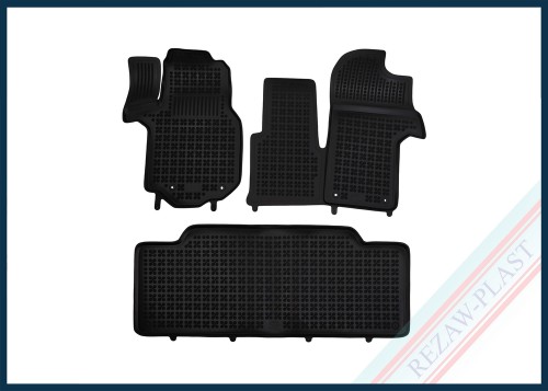 Floor mats black fit to: Man TGE 2017 - , Volkswagen CRAFTER II 2016 -