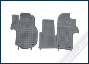 Dywaniki podłogowe szare pasują do: Man TGE 2017 - , Volkswagen CRAFTER II 2016 -