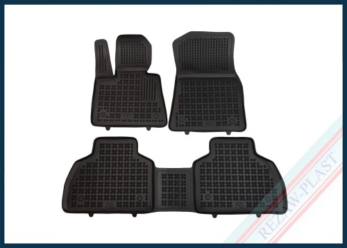 Dywaniki podłogowe czarne pasują do: BMW X7 (G07) 2018 -