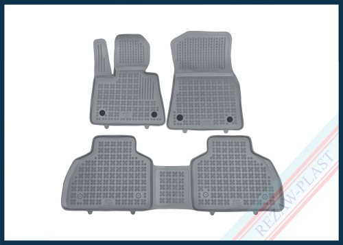 Dywaniki podłogowe szare pasują do: BMW X7 (G07) 2018 -