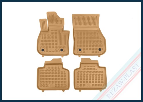 Dywaniki podłogowe beżowe pasują do: BMW 2 (G42-U06) Active Tourer 2021 -, BMW X1 (U11) 2022 -