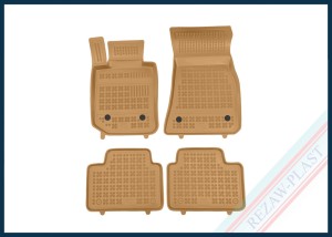 Dywaniki podłogowe beżowe pasują do: BMW 3 (G20, G21) 2018 -