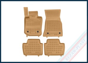 Dywaniki podłogowe beżowe pasują do: BMW 4 (G23), M4 (G83) 2024 -