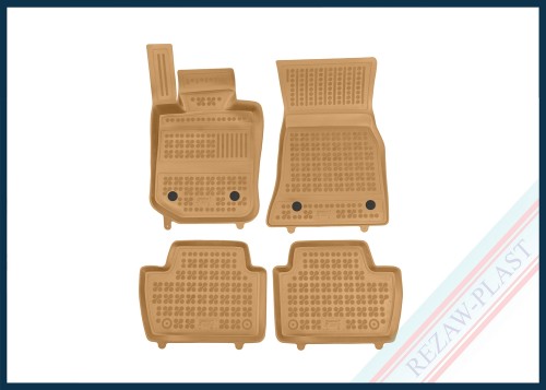 Dywaniki podłogowe beżowe pasują do: BMW 4 (G23), M4 (G83) 2024 -