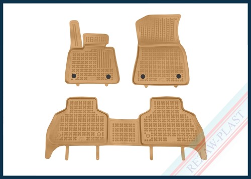 Dywaniki podłogowe beżowe pasują do: BMW X5 (G05) 2018 -